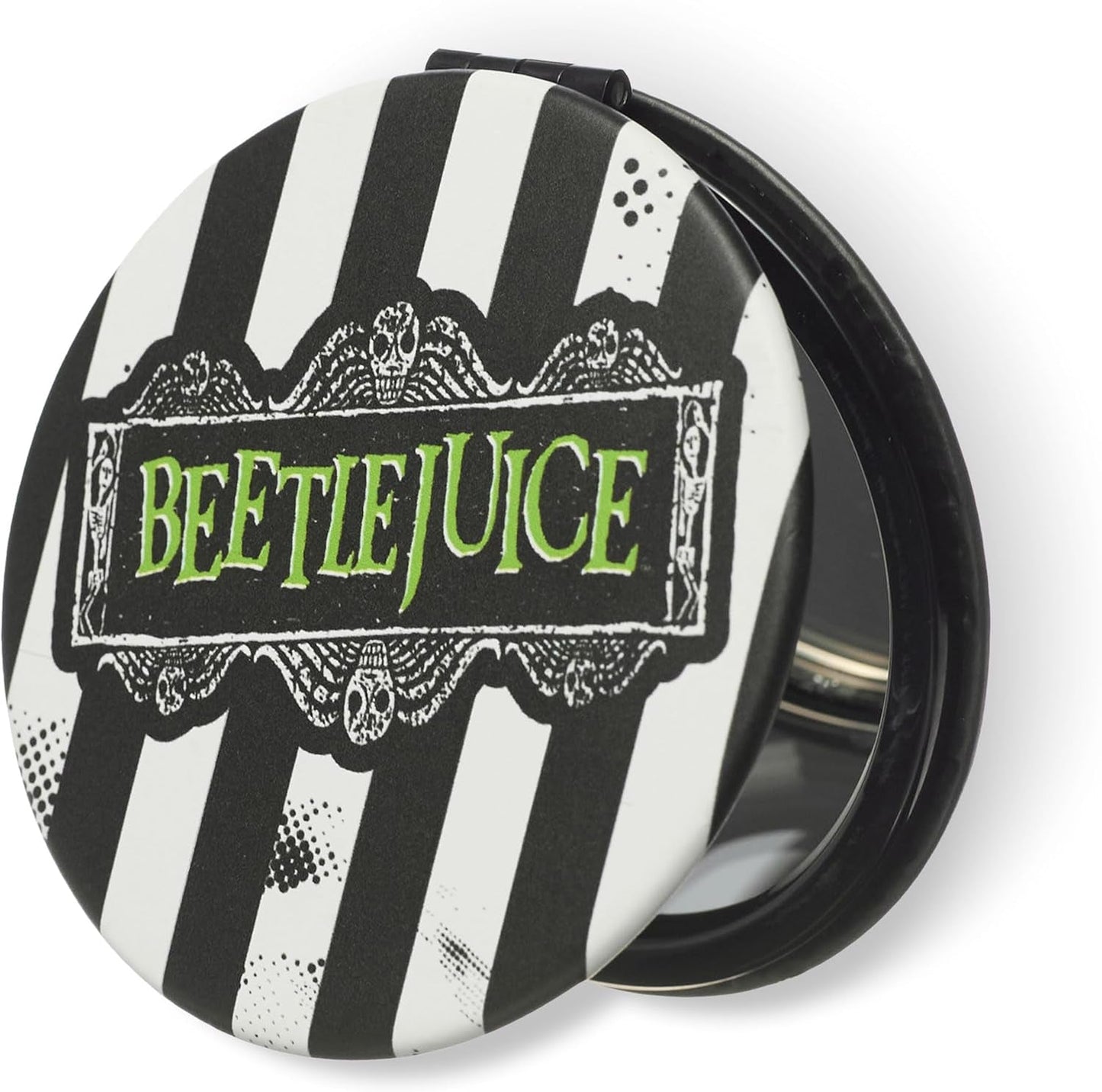Beetlejuice Multicoloured Makeup Bag | Women'S Cosmetic Pouch with Stripe Design | Adults Beetlejuice Logo Makeup Holder