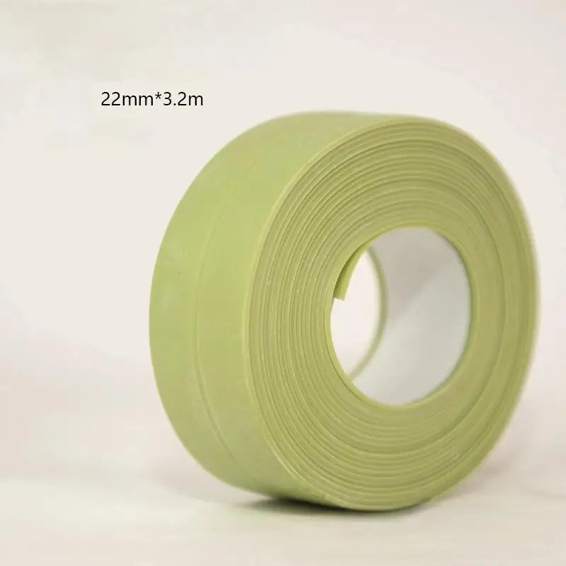 A Roll of Three Meters Two Pvc Waterproof and Anti-Mildew Seam Adhesive, Suitable for Kitchen, Bathroom, Toilet, Corner Gap